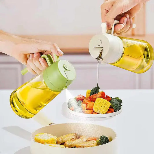 2-in-1 Glass Oil Sprayer & Dispenser