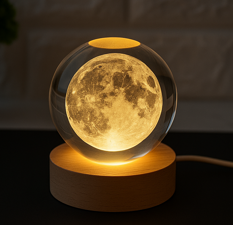 3D Crystal Moon Lamp Ball