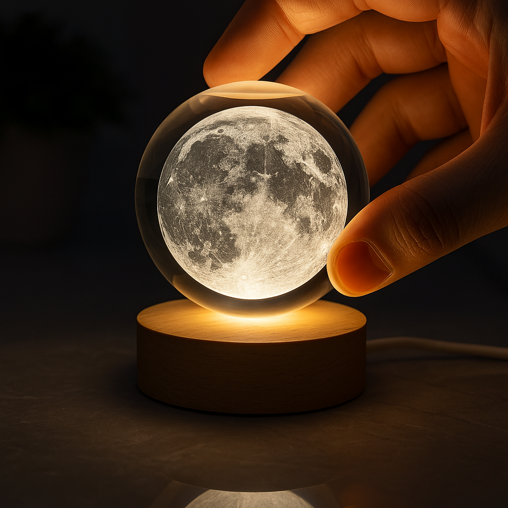 3D Crystal Moon Lamp Ball