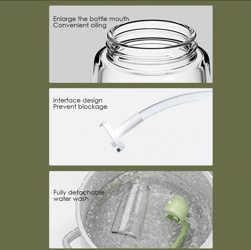 2-in-1 Glass Oil Sprayer & Dispenser